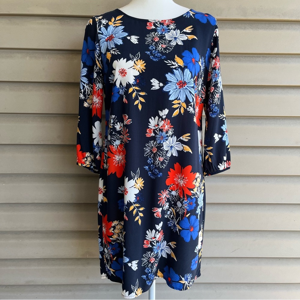 •Old Navy• Bright Floral Shift Dress - Size Small